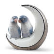 Lladró Figurina Uccelli Prendimi la Luna Lustro Argento 16x15cm Porcellana