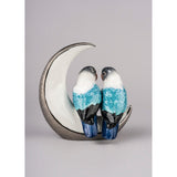Lladró Figurina Uccelli Prendimi la Luna Lustro Argento 16x15cm Porcellana
