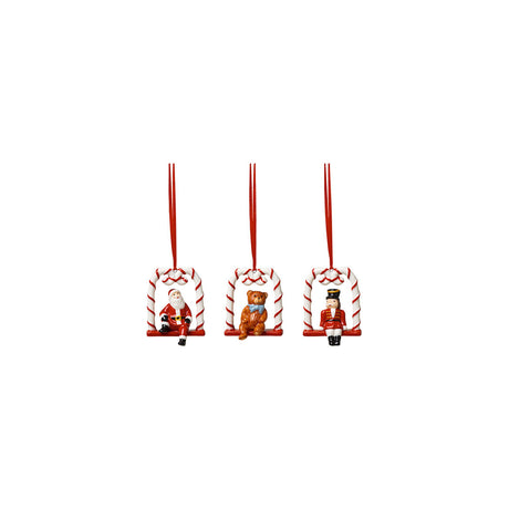 VILLEROY & BOCH Nostalgic Ornaments 3 Pezzi Addobbi Decorazioni di Natale