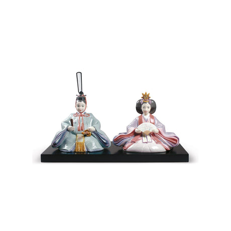 Lladró Figurina Hinamatsuri Dolls 25x40cm Porcellana