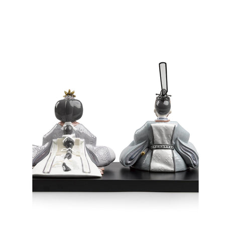 Lladró Figurina Hinamatsuri Dolls 25x40cm Porcellana