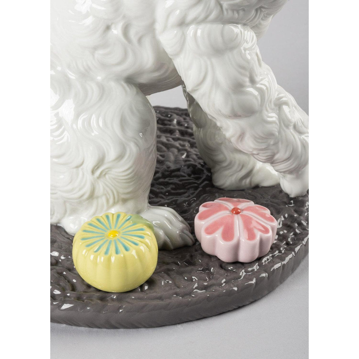 Lladró Figurina Barboncino con Mochis 33x22cm Porcellana