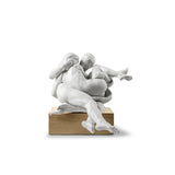 Lladró Scultura di Una Coppia Together 31x32cm Porcellana