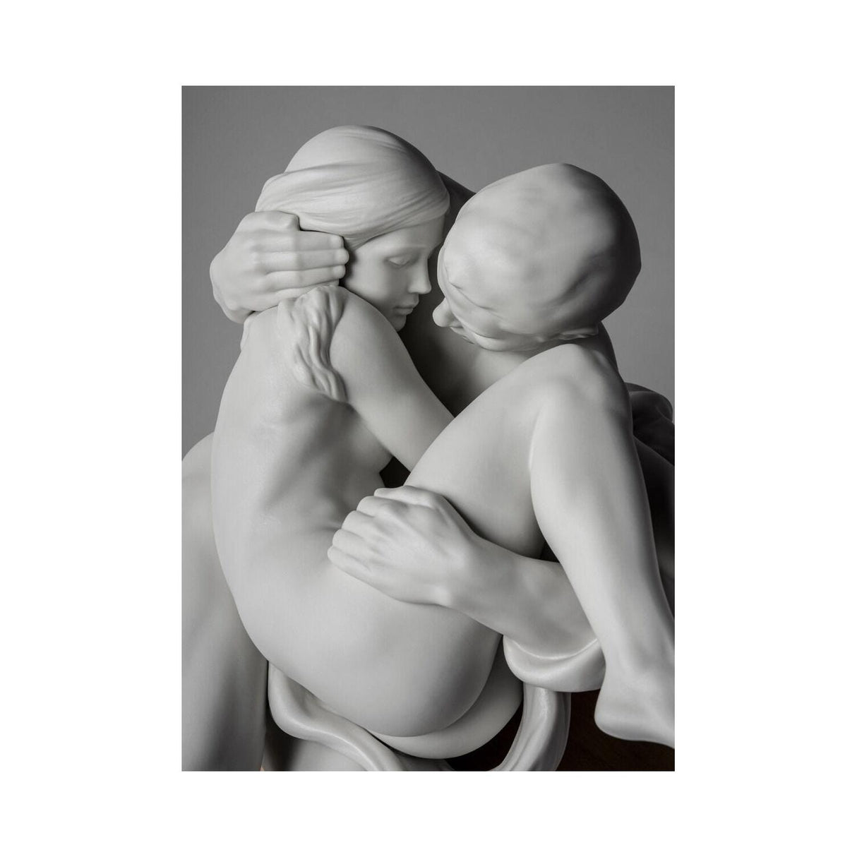 Lladró Scultura di Una Coppia Together 31x32cm Porcellana