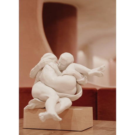 Lladró Scultura di Una Coppia Together 31x32cm Porcellana
