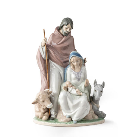 Lladró Figurina Natività Evento Gioioso 38x26cm Porcellana