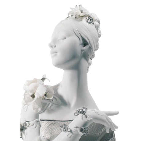 Lladró Figurina Busto My Fair Lady Lustro Argento 36x23cm Porcellana