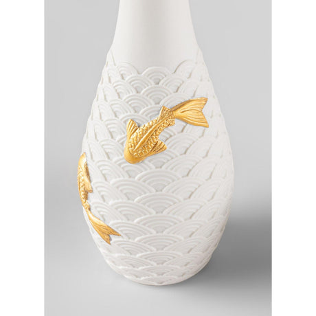 Lladró Set da Sake Koi 18x17cm Porcellana