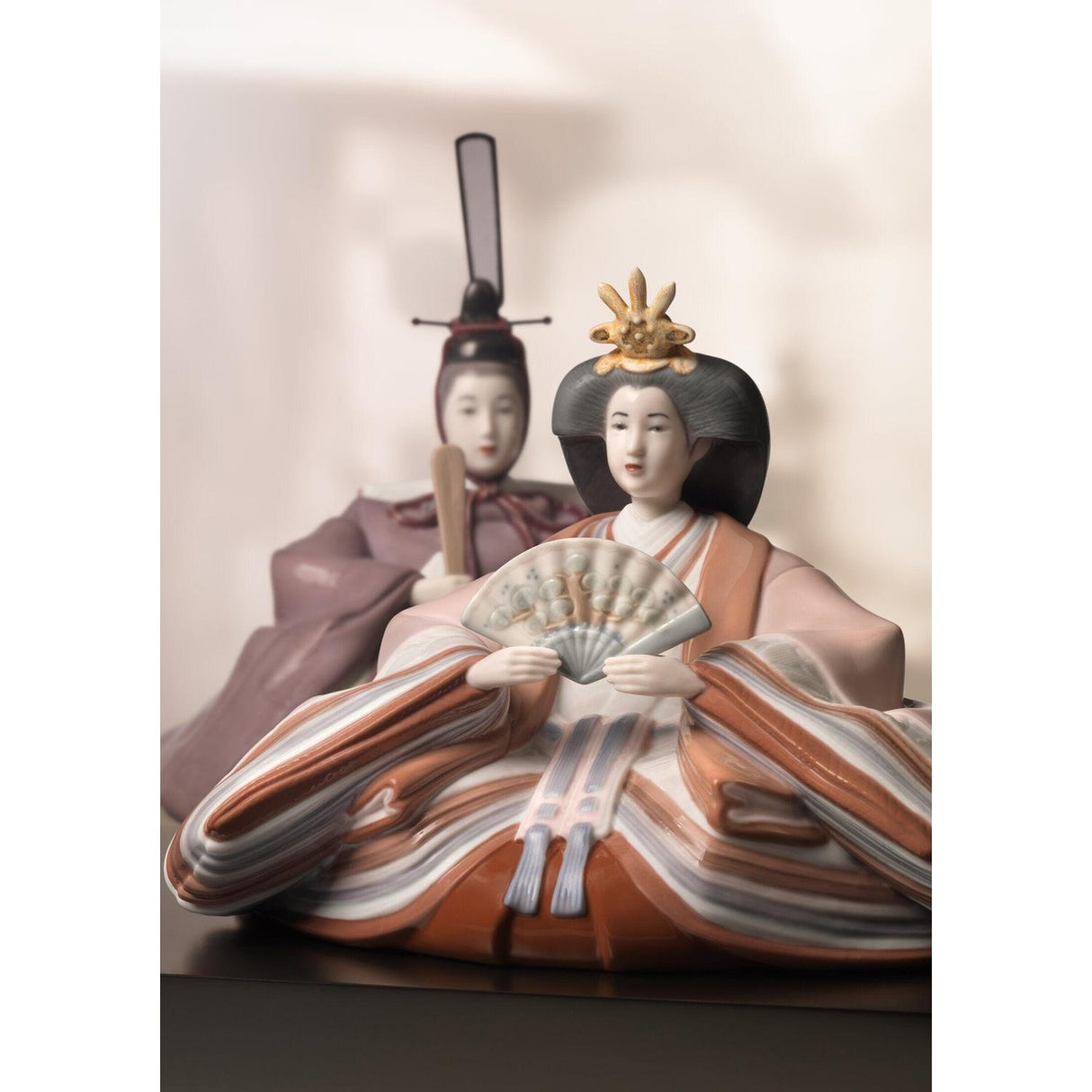 Lladró Figurina Festival Hina Dolls Edizione Limitata 28x55cm Porcellana