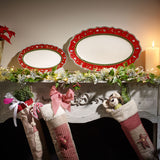 VILLEROY & BOCH Toy's Delight Piatto Ovale da Portata 50x31cm Tavola di Natale