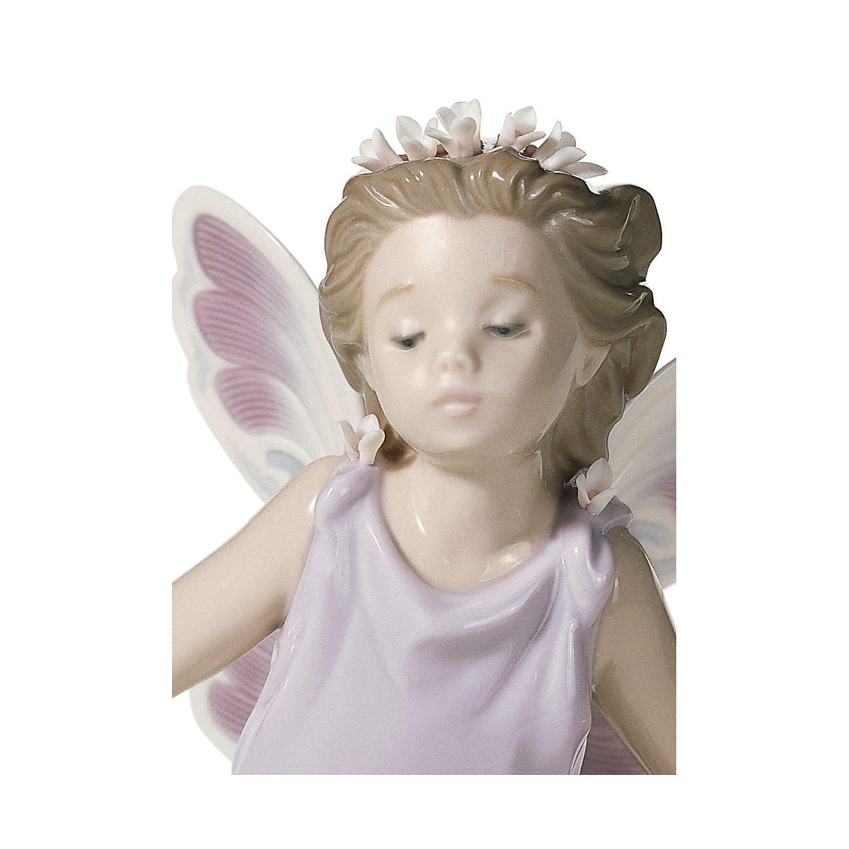 Lladró Figurina Fata Ali di Farfalle 23x15cm Porcellana