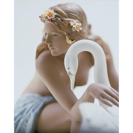 Lladró Figurina Leda e Il Cigno 30x39cm Porcellana