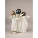 Lladró Figurina Coro di Angeli 18x12cm Porcellana
