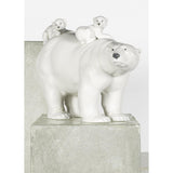 LLADRO' Figurina Mamma Orsa e I Suoi Piccoli 25x39cm Porcellana