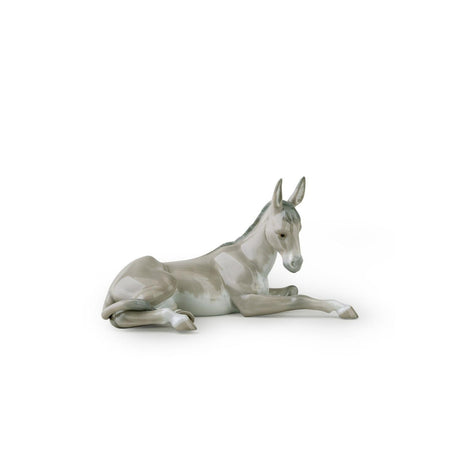 Lladró Figurina Natività Asino 12x22cm Porcellana