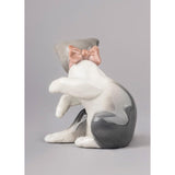 Lladró Figurina Il Gatto e Il Topo 8x7cm Porcellana