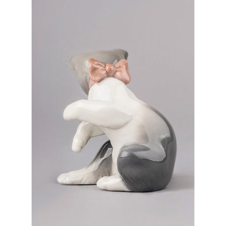 Lladró Figurina Il Gatto e Il Topo 8x7cm Porcellana