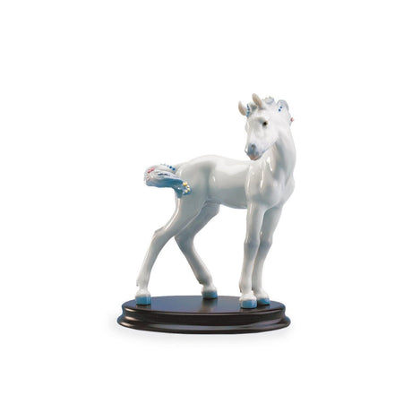 Lladró Figurina Il Cavallo 23x20cm Porcellana