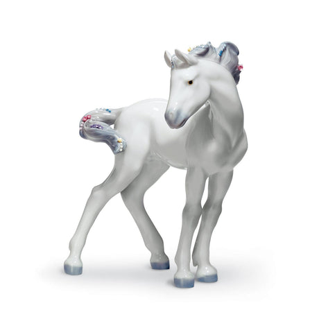 Lladró Figurina Il Cavallo 23x20cm Porcellana