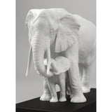 Lladró Scultura Elefanti Indicando la Via Bianco 29x36cm Porcellana