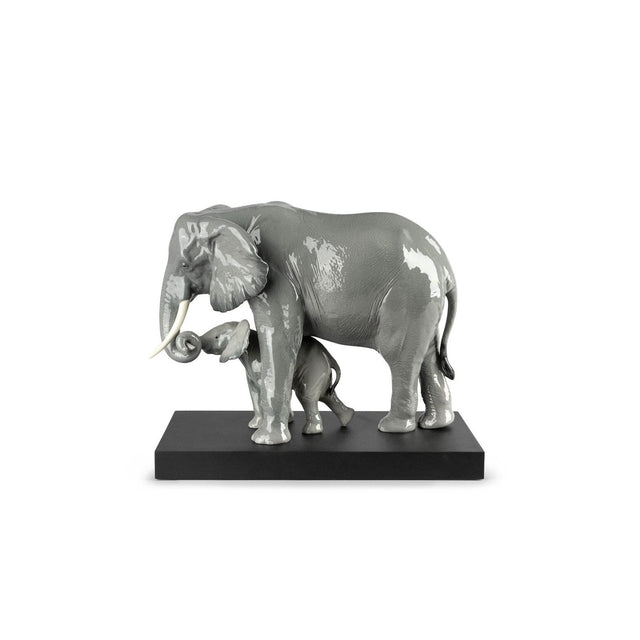 Lladró Scultura Elefanti Indicando la Via 29x36cm Porcellana