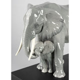 Lladró Scultura Elefanti Indicando la Via 29x36cm Porcellana