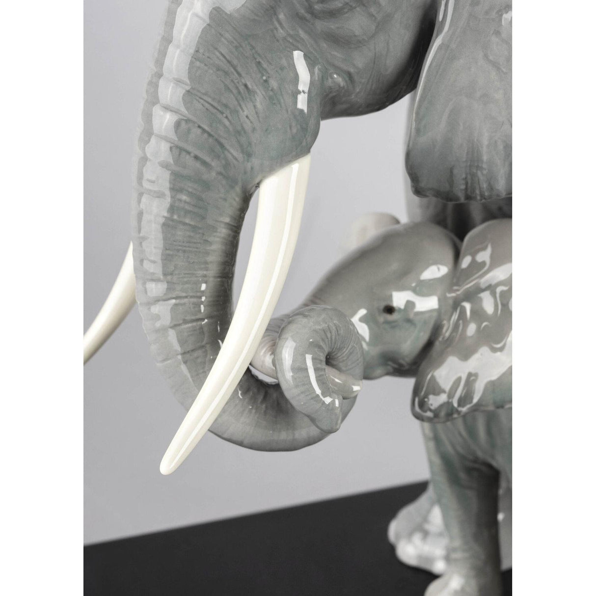 Lladró Scultura Elefanti Indicando la Via 29x36cm Porcellana