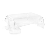 iPLEX Drapeggi Low Coffee Table in Transparent Plexiglass 120x80x41cm Made in Italy