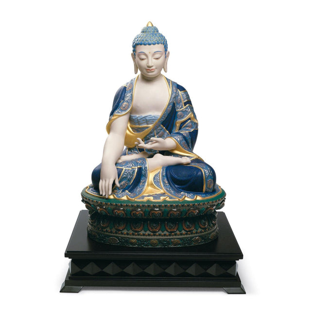 Lladró Scultura Budda Shakyamuni Lustro Oro Edizione Limitata 60x38cm Porcellana