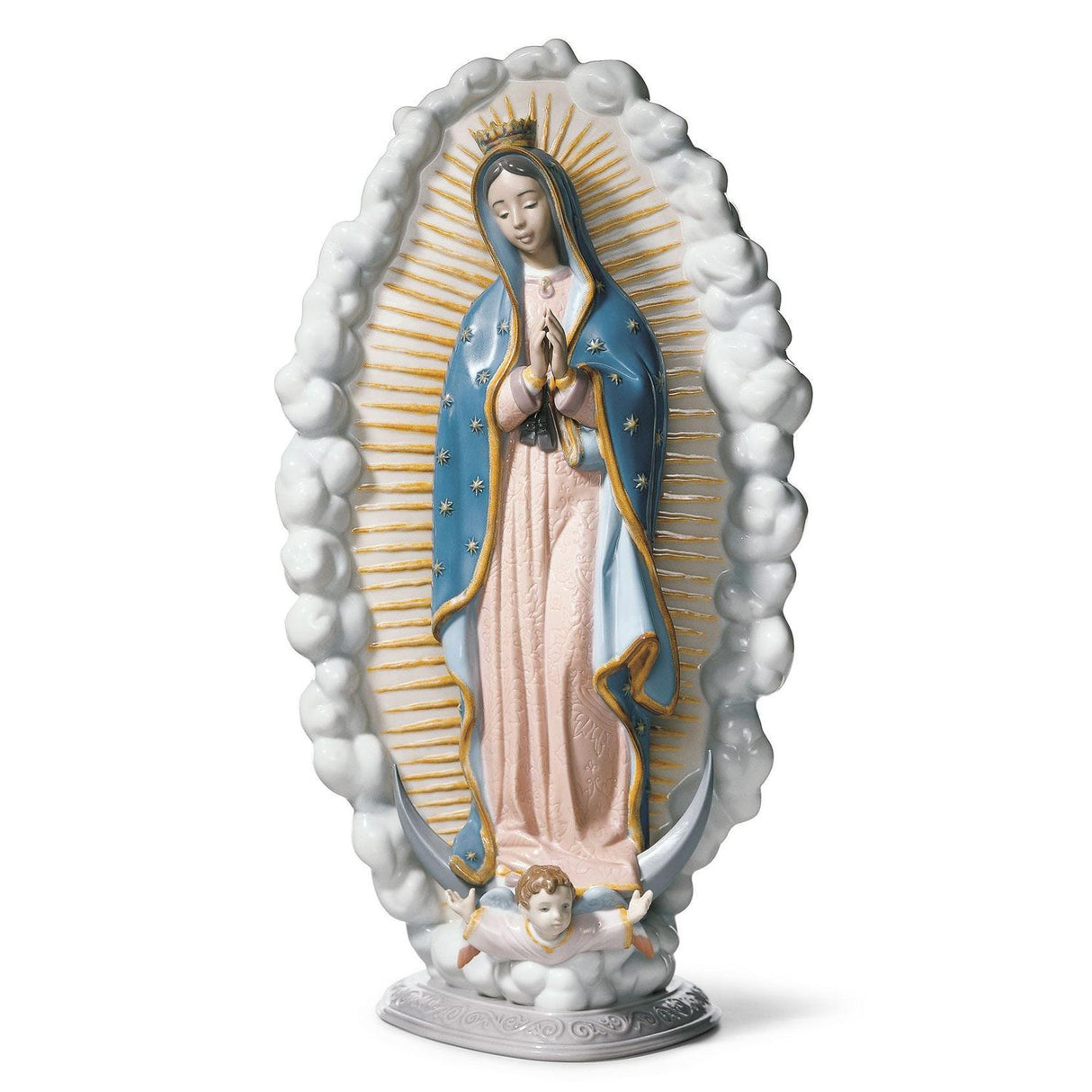 Lladró Figurina Madonna di Guadalupe 45x23cm Porcellana
