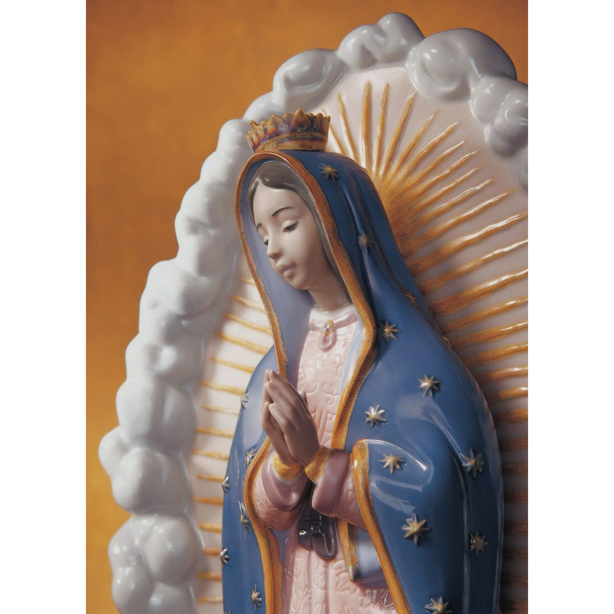 Lladró Figurina Madonna di Guadalupe 45x23cm Porcellana
