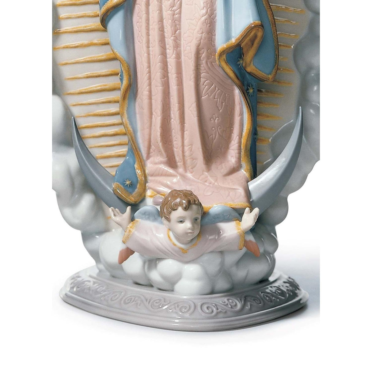 Lladró Figurina Madonna di Guadalupe 45x23cm Porcellana