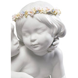 Lladró Figurina Angeli Amore e Psiche 28x43cm Porcellana