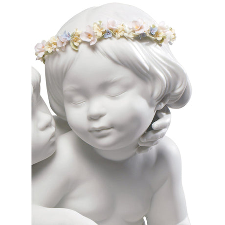 Lladró Figurina Angeli Amore e Psiche 28x43cm Porcellana