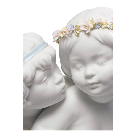 Lladró Figurina Angeli Amore e Psiche 28x43cm Porcellana