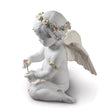 Lladró Figurina Angelo Cherubino Dell'Amore Edizione Limitata 36x28cm Porcellana