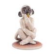 Lladró Figurina Scultura Scimmietta 23x17cm Porcellana
