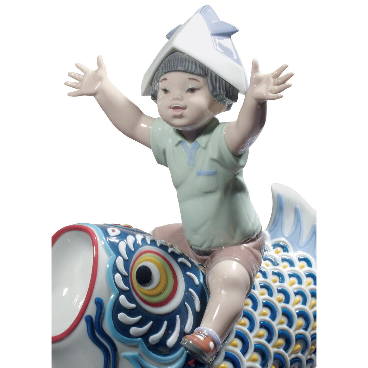 Lladró Figurina Festa Del Bimbo Edizione Limitata 27x18cm Porcellana