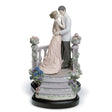 Lladró Figurina Coppia Amore Sotto la Luna Edizione Limitata 30x22cm Porcellana