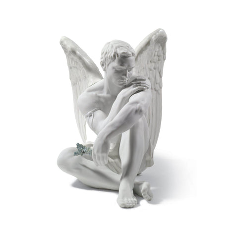 Lladró Figurina Angelo Custode 28x40cm Porcellana