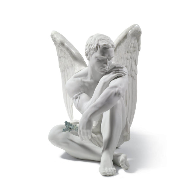 Lladró Figurina Angelo Custode 28x40cm Porcellana