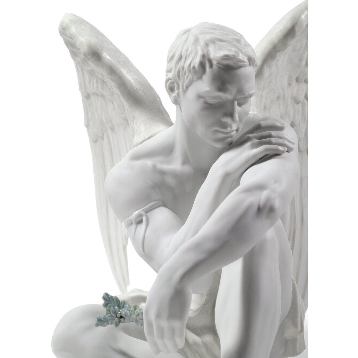 Lladró Figurina Angelo Custode 28x40cm Porcellana