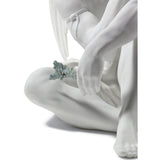 Lladró Figurina Angelo Custode 28x40cm Porcellana