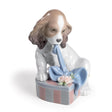 Lladró Figurina Cane Sono Impaziente! 13x12cm Porcellana