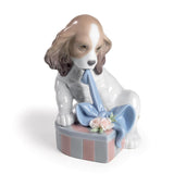 Lladró Figurina Cane Sono Impaziente! 13x12cm Porcellana