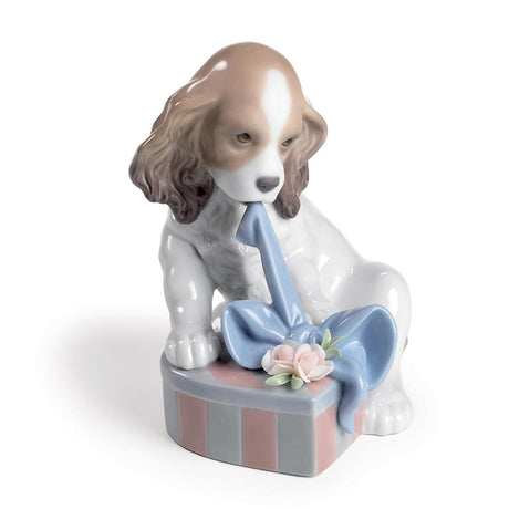 Lladró Figurina Cane Sono Impaziente! 13x12cm Porcellana