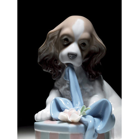 Lladró Figurina Cane Sono Impaziente! 13x12cm Porcellana