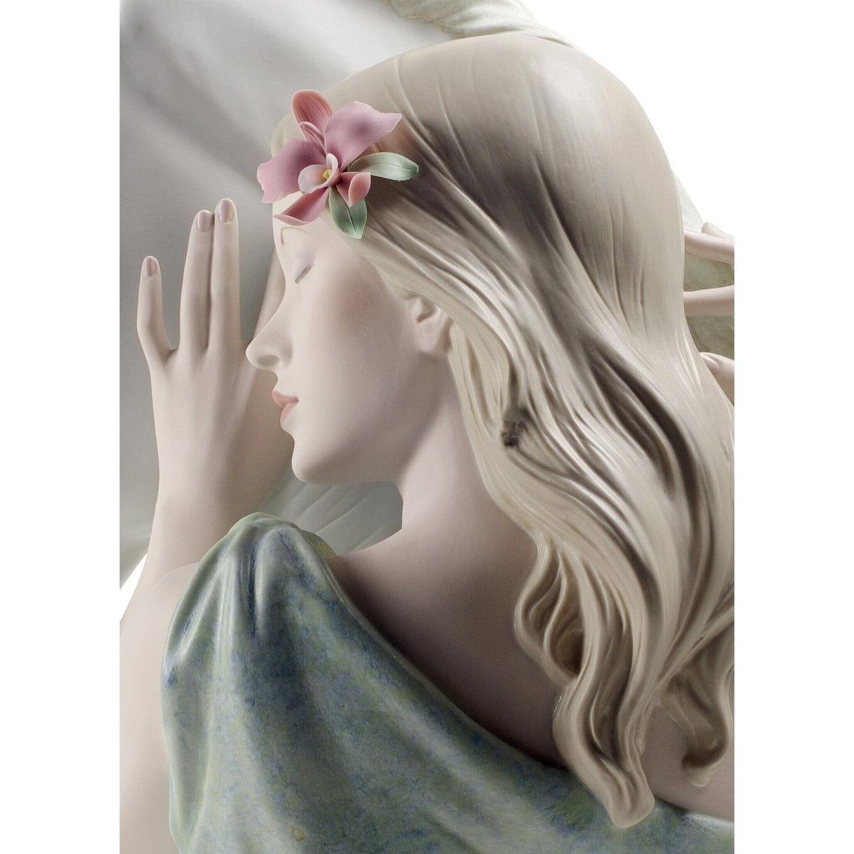 Lladró Figurina Donna Compagno Fedele Edizione Limitata 37x49cm Porcellana