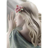 Lladró Figurina Donna Compagno Fedele Edizione Limitata 37x49cm Porcellana