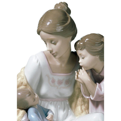 Lladró Figurina Benvenuto Nella Famiglia 22x18cm Porcellana
